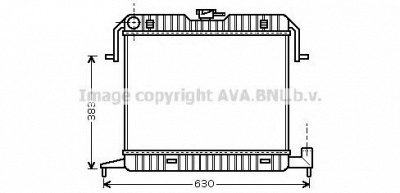 AVA QUALITY COOLING ol2087 -  Радиатор, охлаждение двигателя